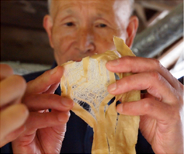 和紙が作られる作業工程